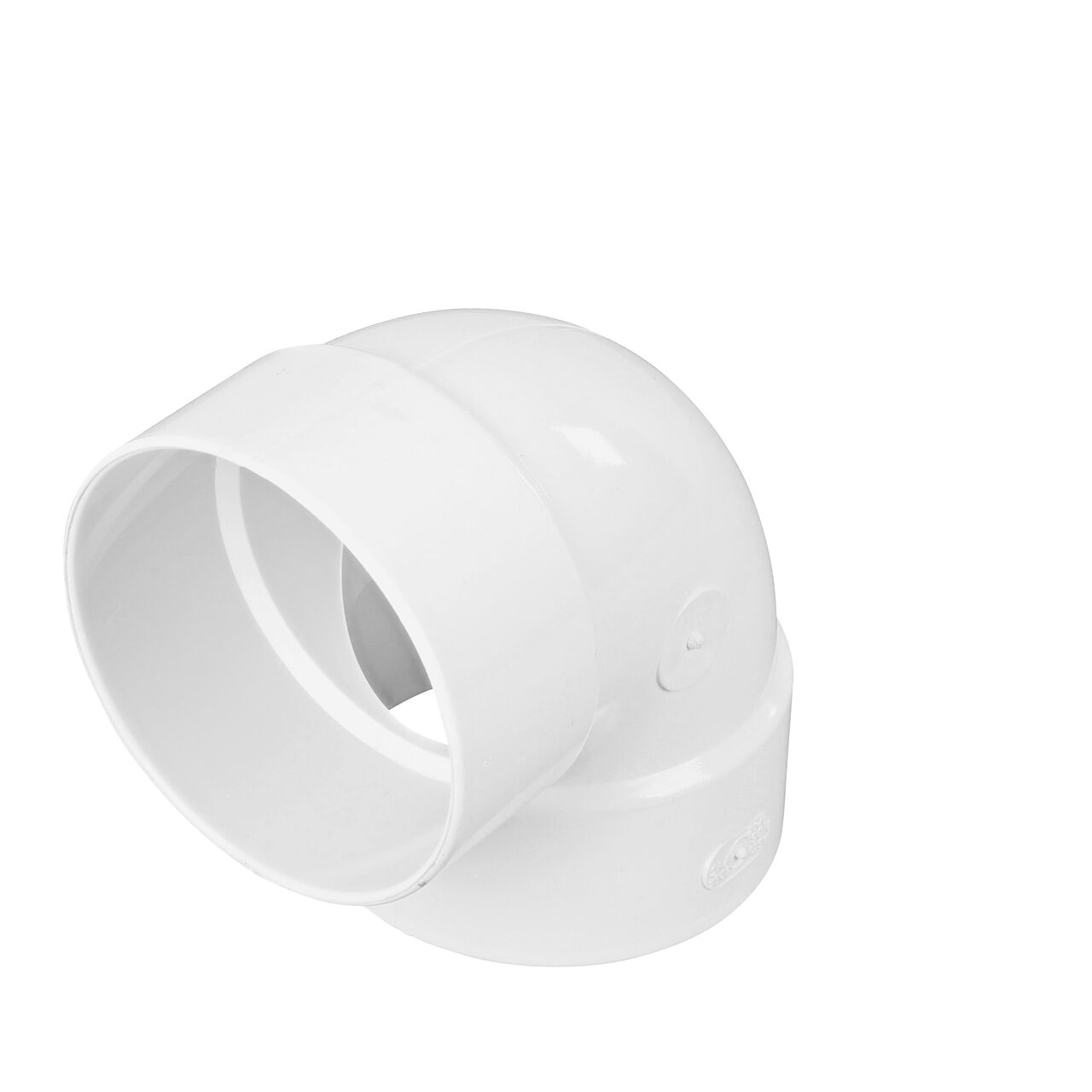 PVC 90° elbow, connects 4 in. Sewer and Drain pipes, Hub X Hub connection (NDS 4P02*, NDS 4P02, NDS 4P02_BULK)