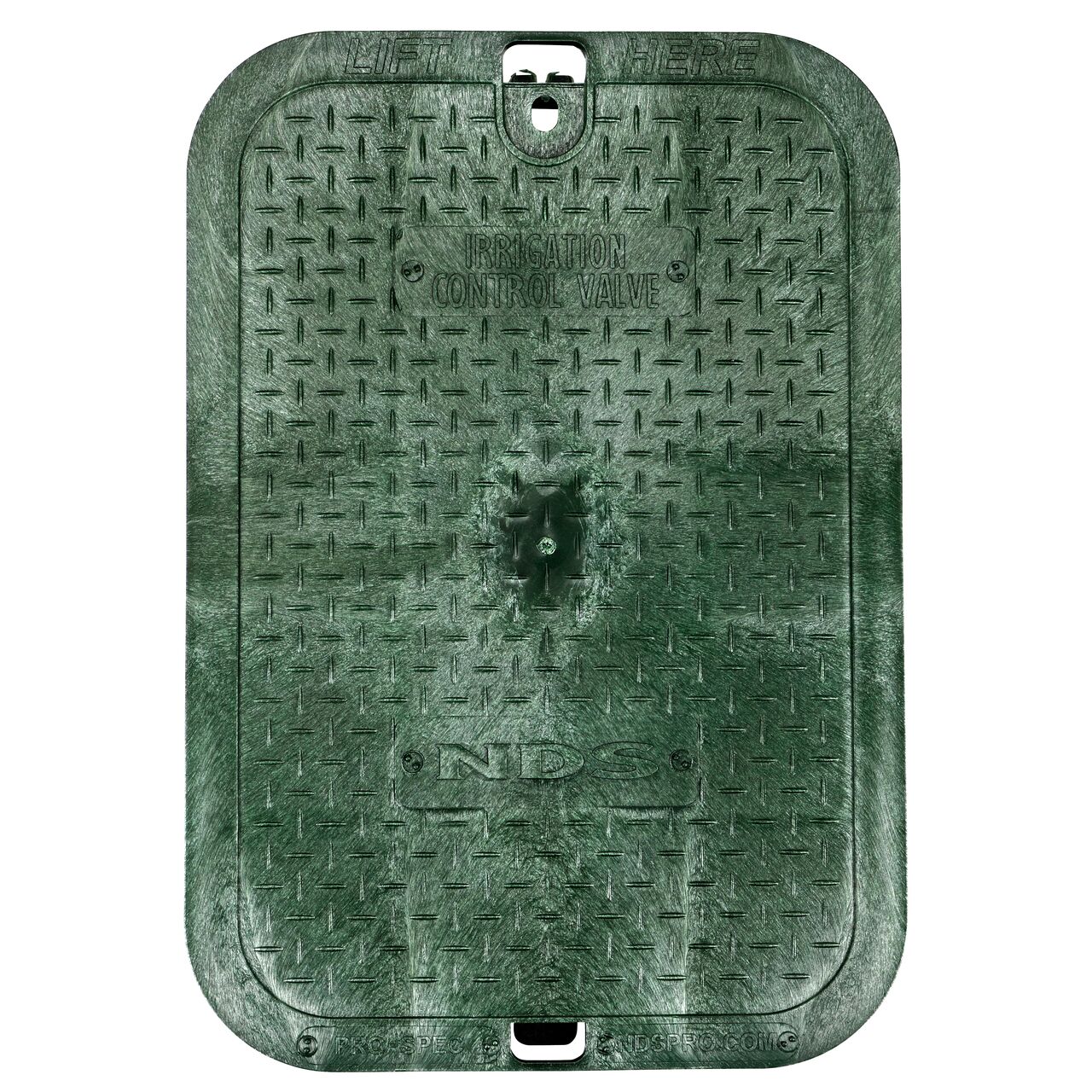 Alternate View of the top of 14 in. X 19 in. Rectangular Black Recycled Water Cover; conceals components (NDS 314BC)