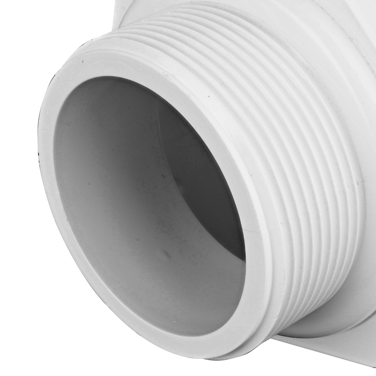 Closeup of the Threaded IPS MPT connection end on the NDS 2 in. Flo Lock Gripper Adapter (NDS 135-20)