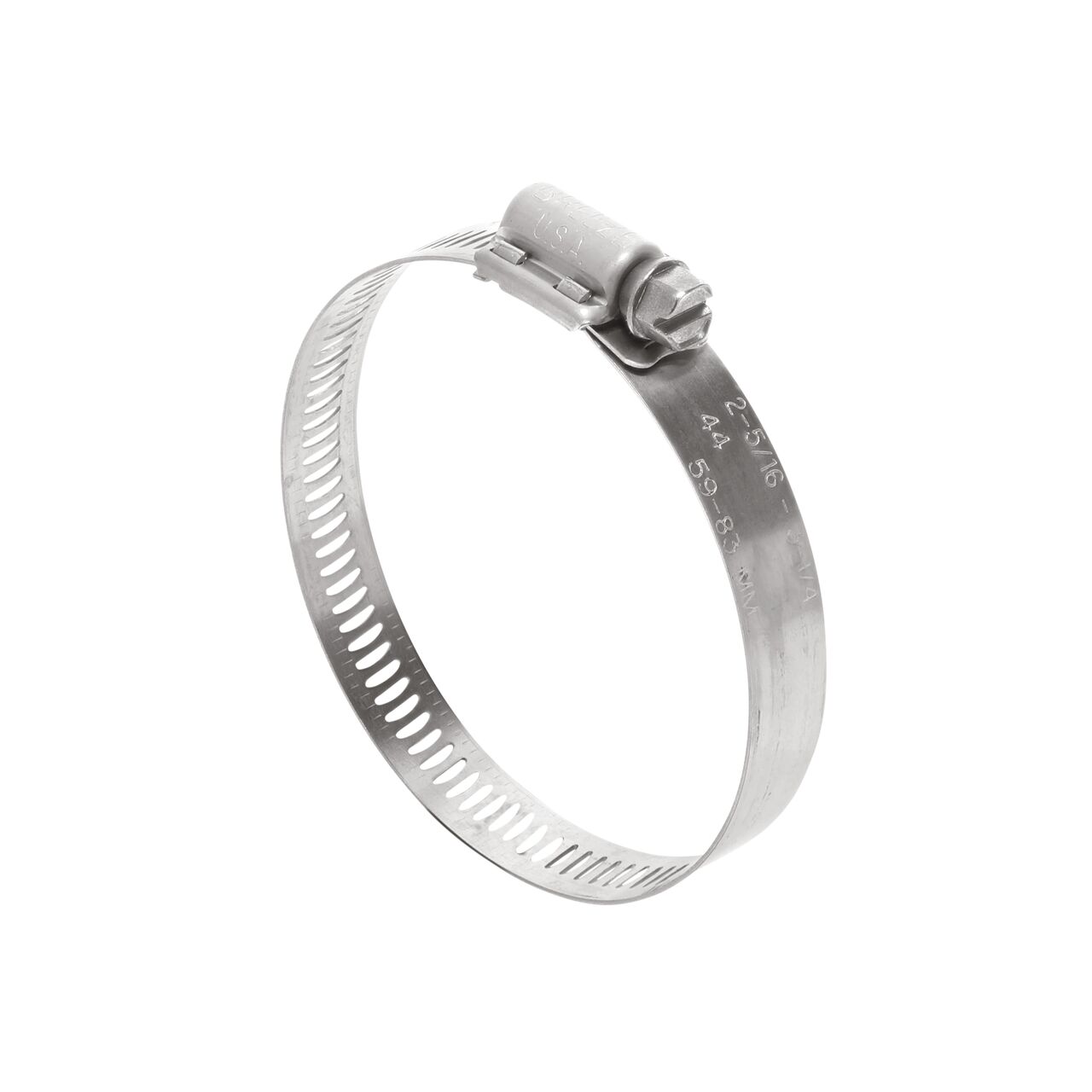 Use the NDS SAE 44 Worm Drive Hose Clamp with Aero Seal 1/2 in. band width (NDS 64044H) to form a secure connection in an industrial application between two pliable hoses or pipes