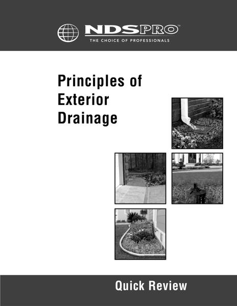 NDS Principles of Exterior Drainage Quick Review Guide