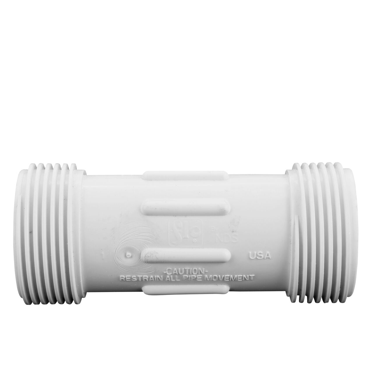 The NDS Compression Coupling is an easy-fit coupling that has two removable compression ends that tighten and secure to pipes (NDS CPC-0750)