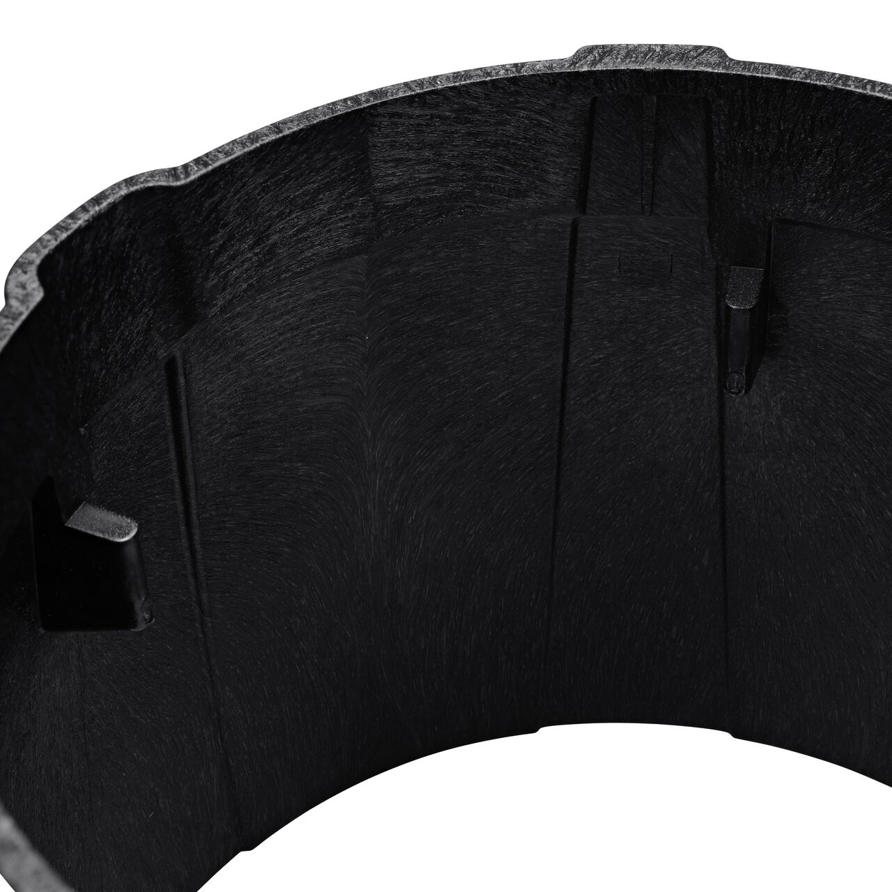 Closeup view of the inside reinforced edges on the NDS 10 in. Round Pro-Spec® Series Box (NDS 311B)