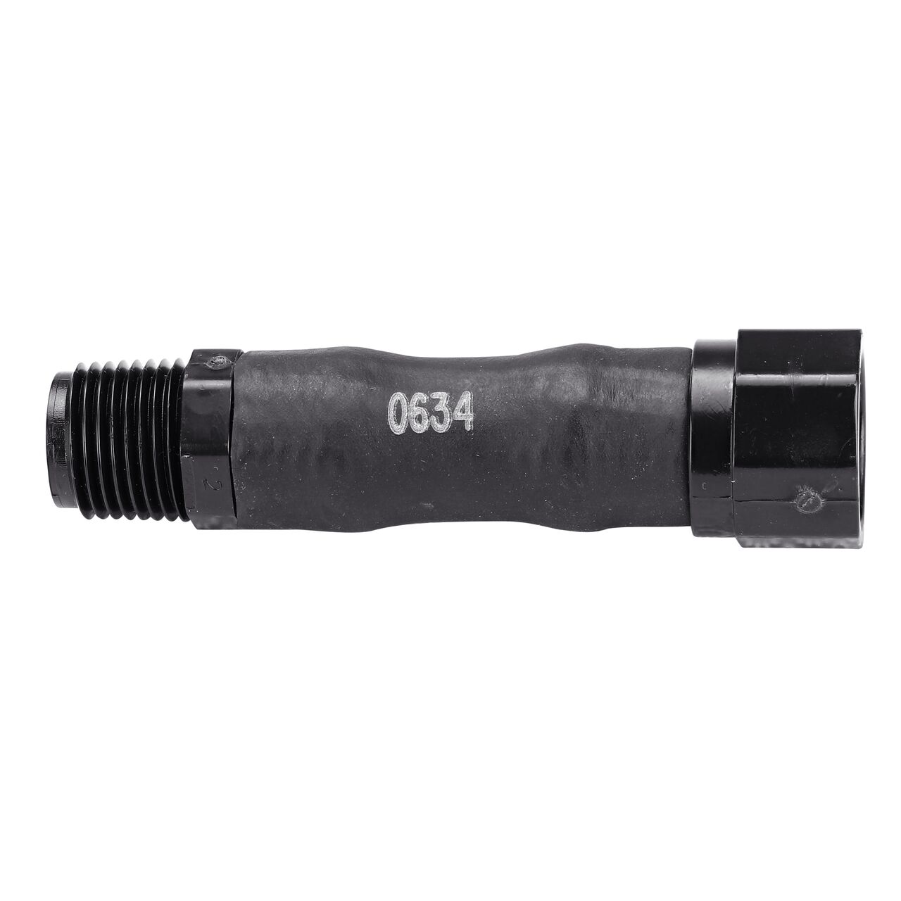 The NDS 1/2 in. Flexible Riser is 4-1/10 in. long and can withstand 70 PSI @ 72°F (NDS FR-0500-4F)