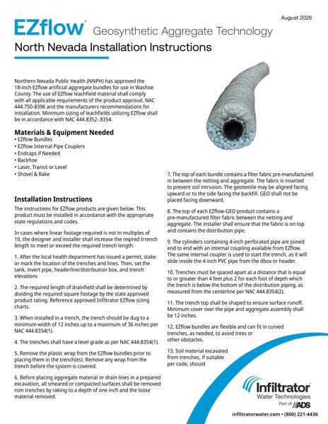 EZflow Installation Instructions - North Nevada