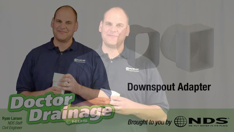 Video, How to connect your downspout to your drain pipe: NDS downspout adapter