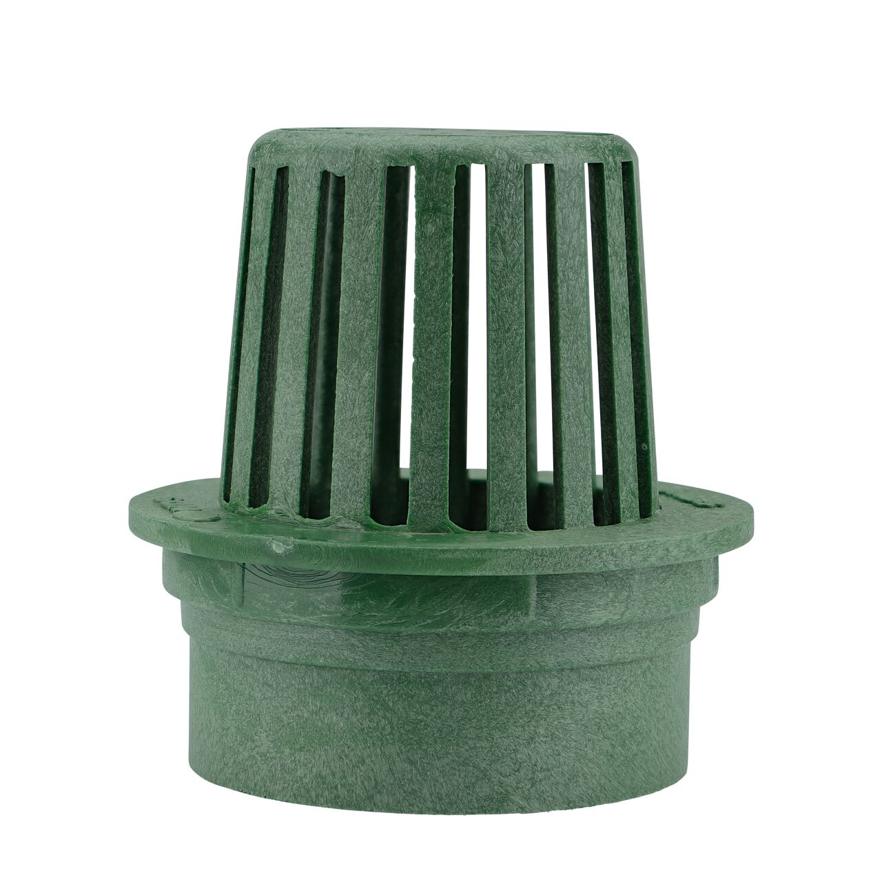 Straight on shot of the NDS Green Plastic 3 in. Atrum Grate (NDS 70)