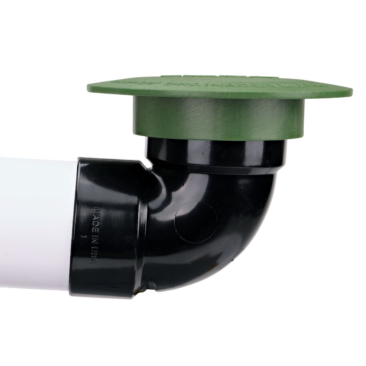 The 3 in. Pop-Up Drainage Emitter with Elbow (NDS 321) connects to 3 in. S&D pipe
