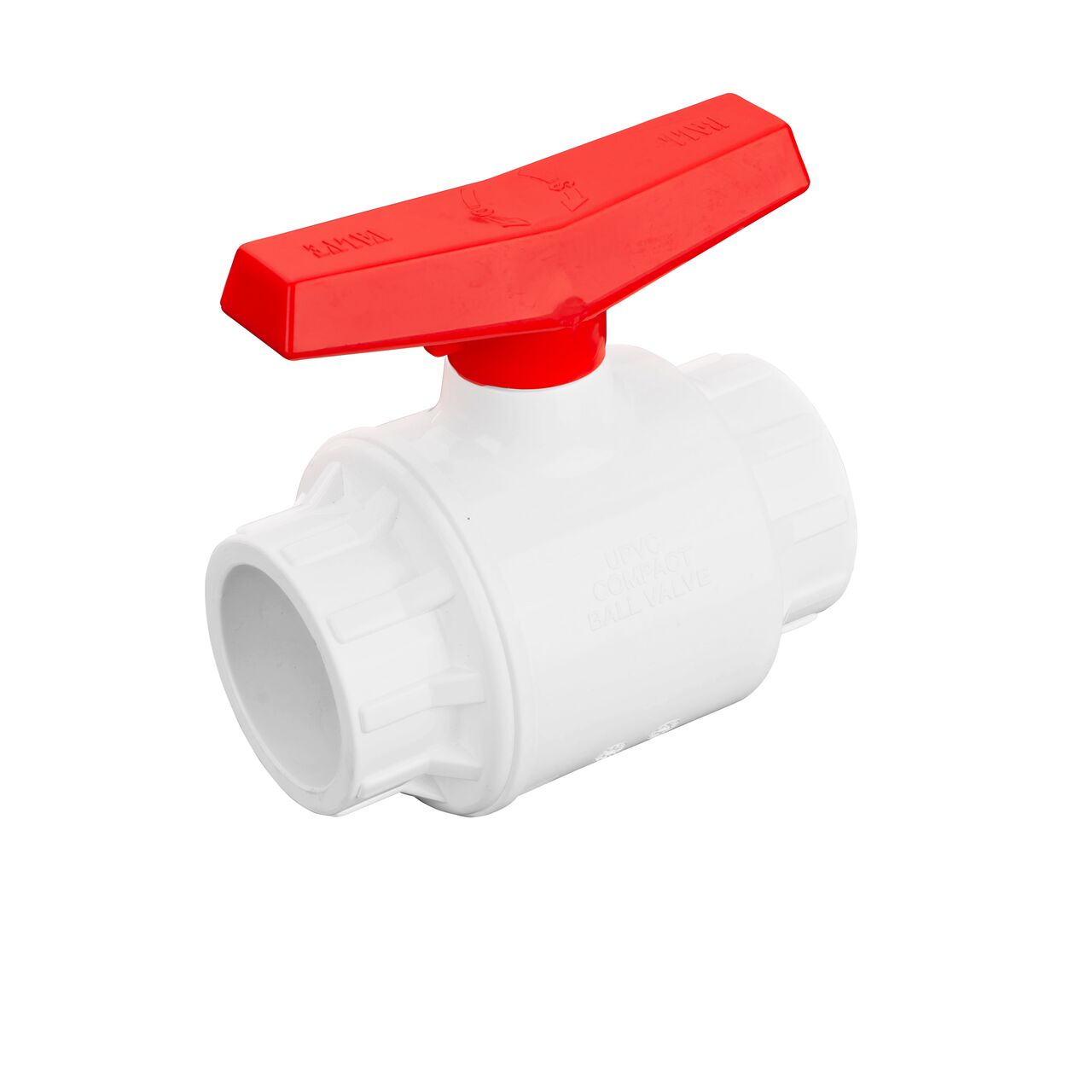 Include a shut off point in your pipeline with the NDS 2-1/2 in. PVC IPS Ball Valve with slip connections (NDS E1410-25)