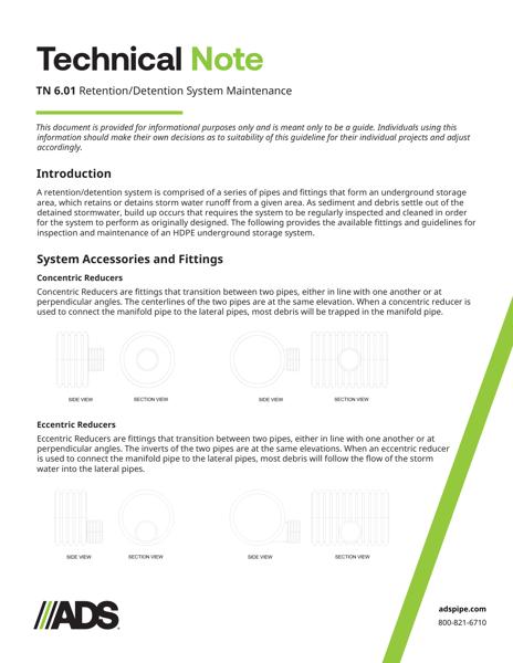 TN 6.01 Retention/Detention System Maintenance HDPE