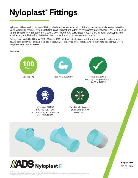 Nyloplast Fittings Product Sheet