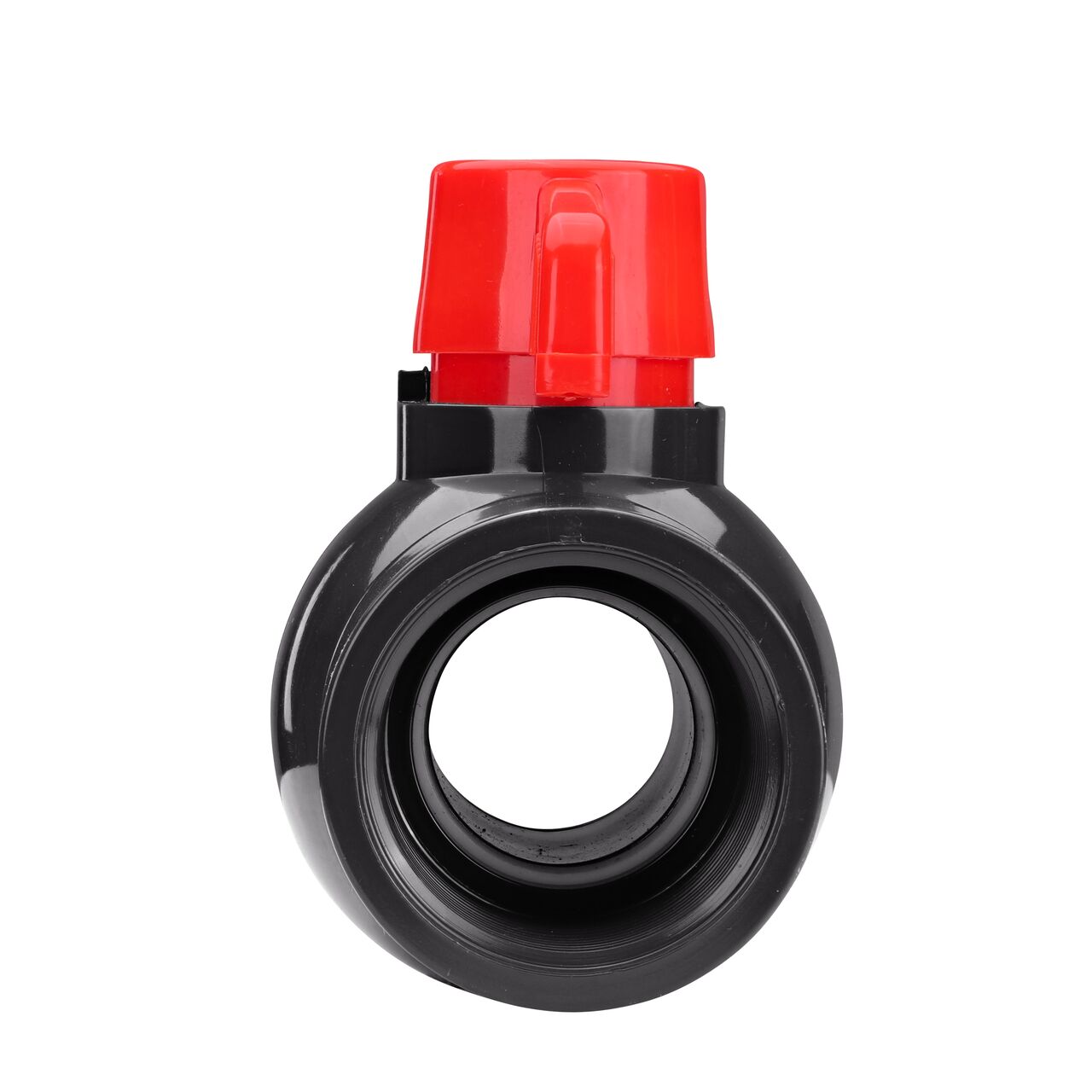 The NDS 1-1/2 in. PVC IPS Ball Valve is made of durable material and works with most PVC pipe to transport water and prevent backflow of contaminated water in pressurized systems (NDS E1620-15)
