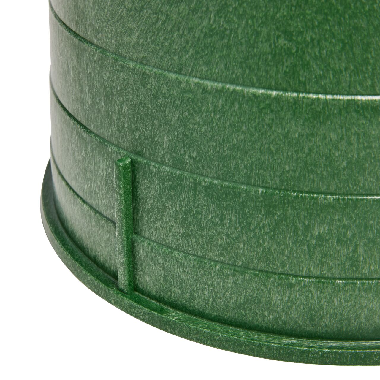 Closeup view of the outside reinforced edges on the NDS 6 in. Round Standard Series Valve Box (NDS 2108B)