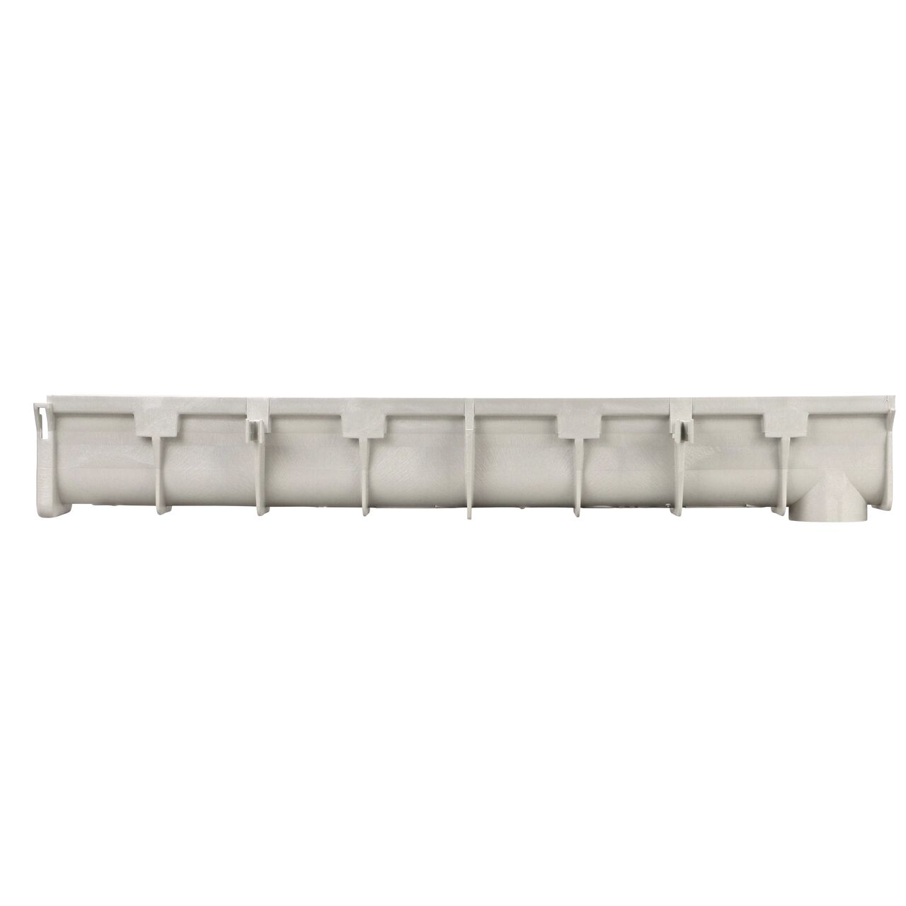 Side View of the NDS 5.34 in. Deep Dura Slope Channel Drain (NDS DS-094N), end to end