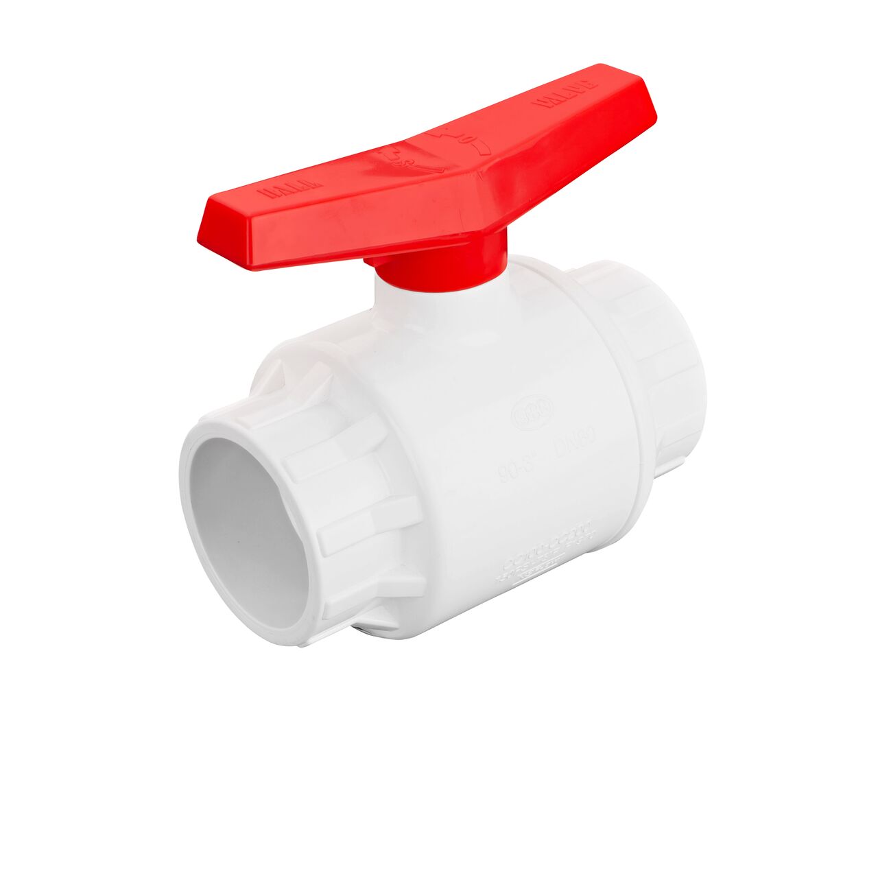 NDS PVC IPS Ball Valve is leak-resistant valve connects two 3 in. Sch. 40 pipe ends in an irrigation or other pressurized system and prevents the backflow of water (NDS E1410-30)