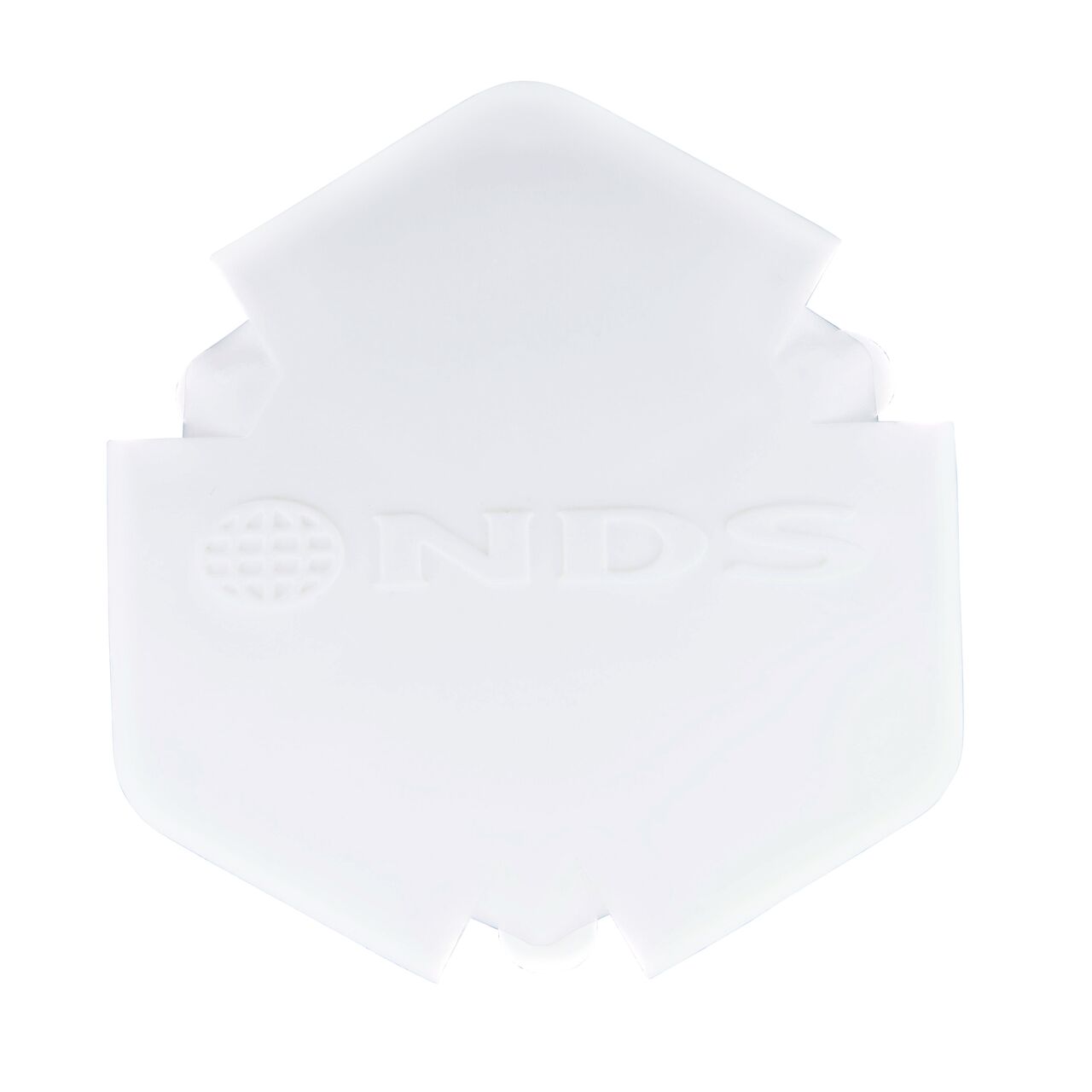 Top Down View of the White NDS EZ Marker™ Parking Delineator which helps mark boundaries, or outlines driving, fire lanes, and parking areas
