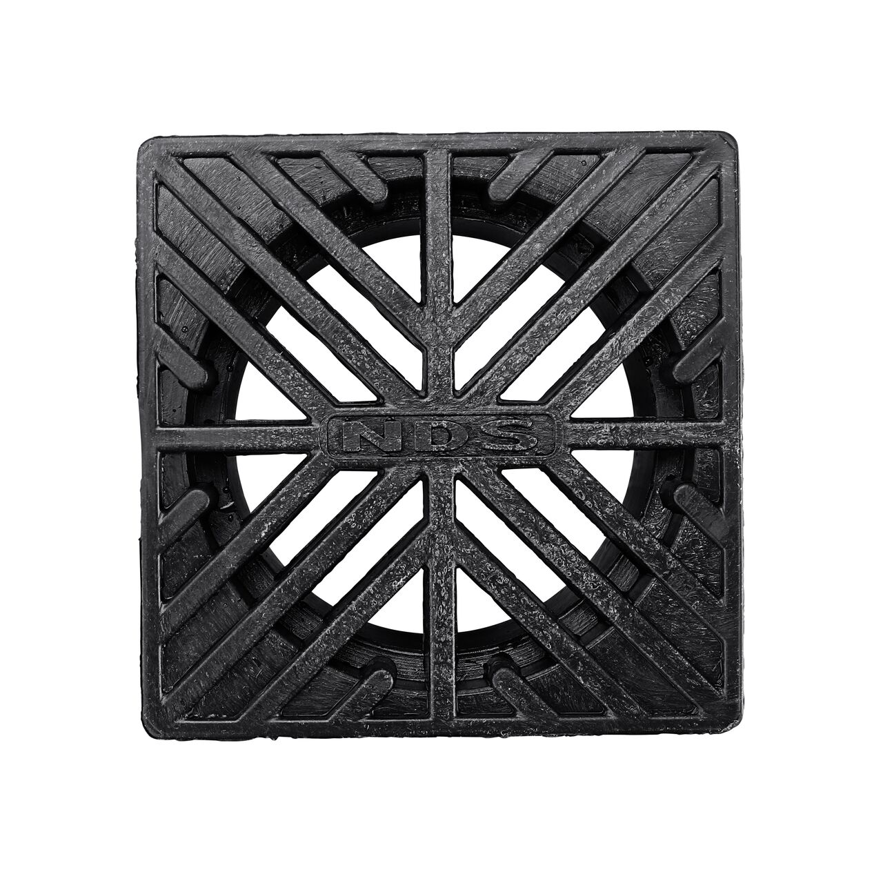 Top Down View of the NDS 4 in. Square Grate (NDS 2)