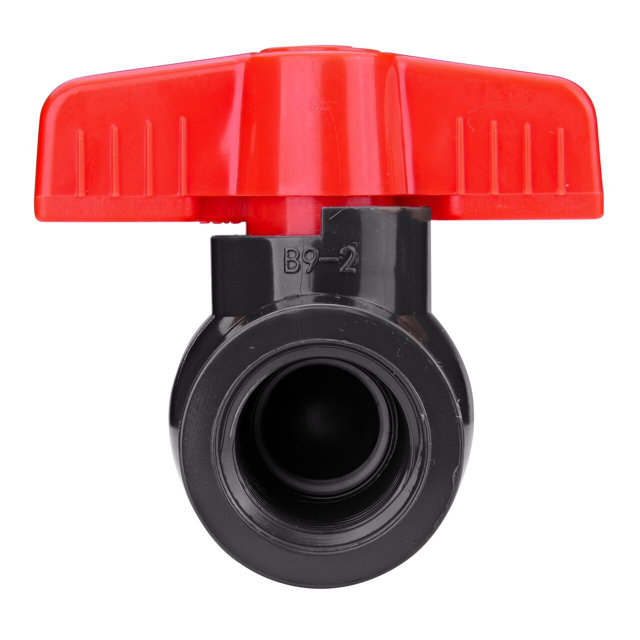 NDS 1/2 in. PVC IPS Ball Valve have a handle to easily rotate the ball and close off pipelines which is perfect for pool and spa, irrigation, and plumbing installations (NDS E1620-05)