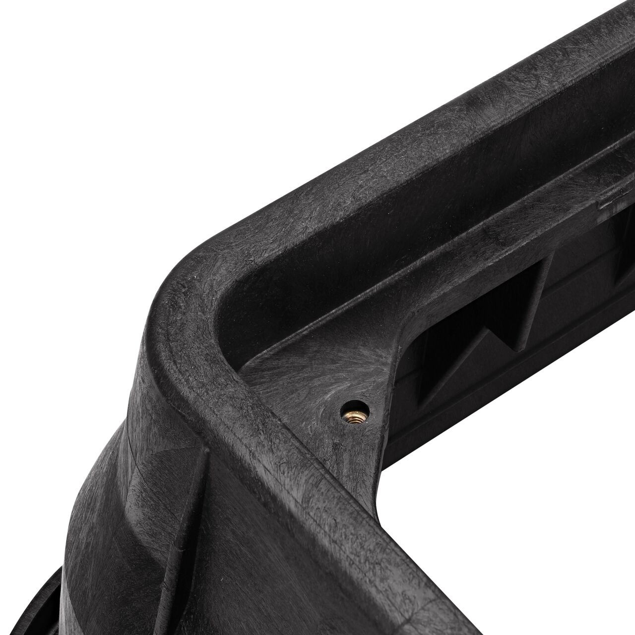 Align the latch on the lid with the latch from the NDS 17 in. X 30 in. Rectangular Pro Series Black Meter Box and Black Water Meter Cover (NDS 126BCDMCIFB) for a secure fit