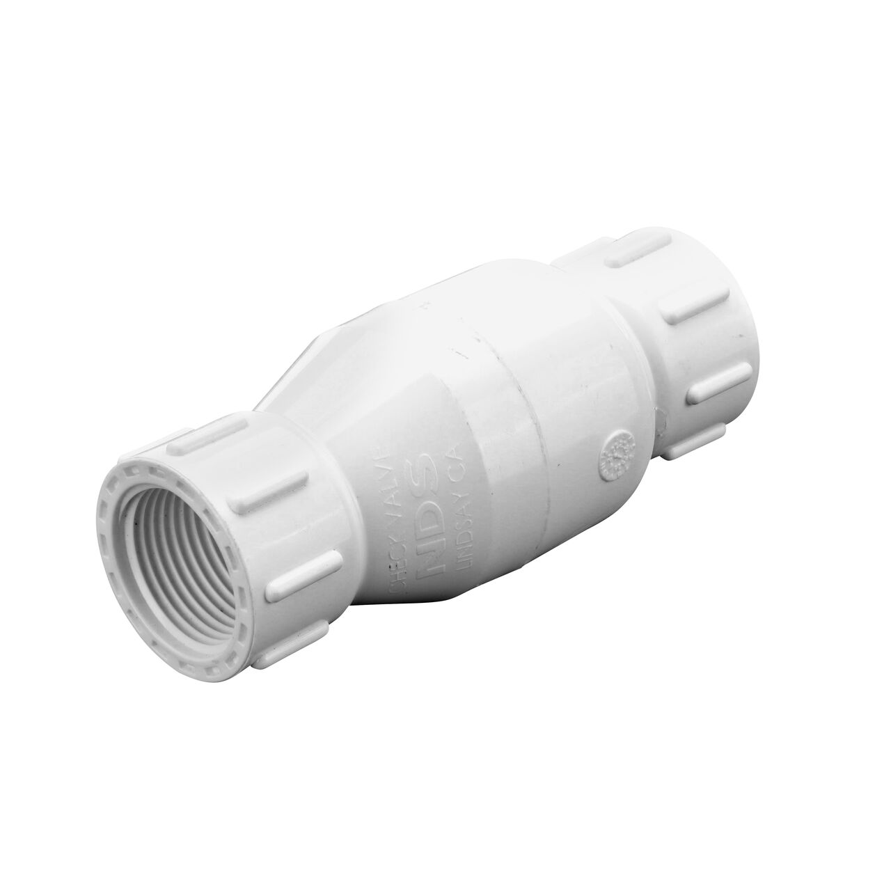 NDS 3/4 in. White PVC Spring Check Valve (NDS 1001-07, NDS 1002-07)