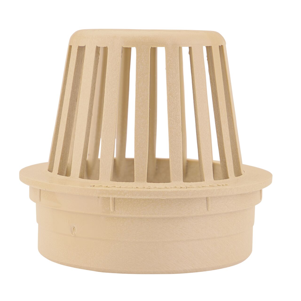 Straight on shot of the NDS Sand Plastic 4 in. Atrum Grate (NDS 78S)