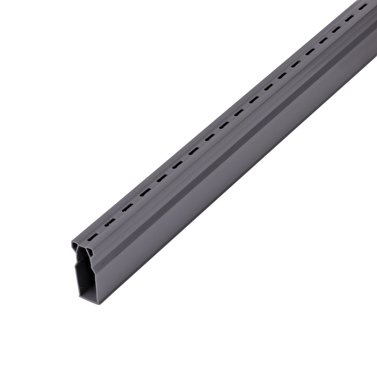 Hero shot of the Gray Micro Channel™ Drain & Integrated Grate for draining small flows of stormwater