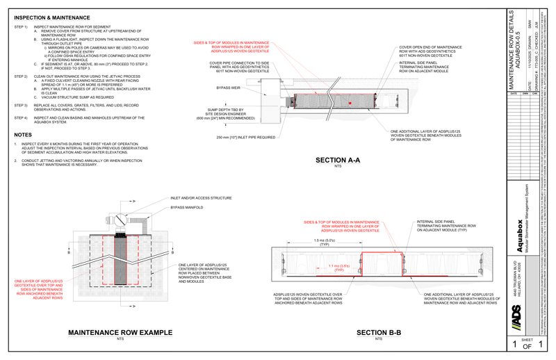 Isolator Row Details Aquabox 0.5