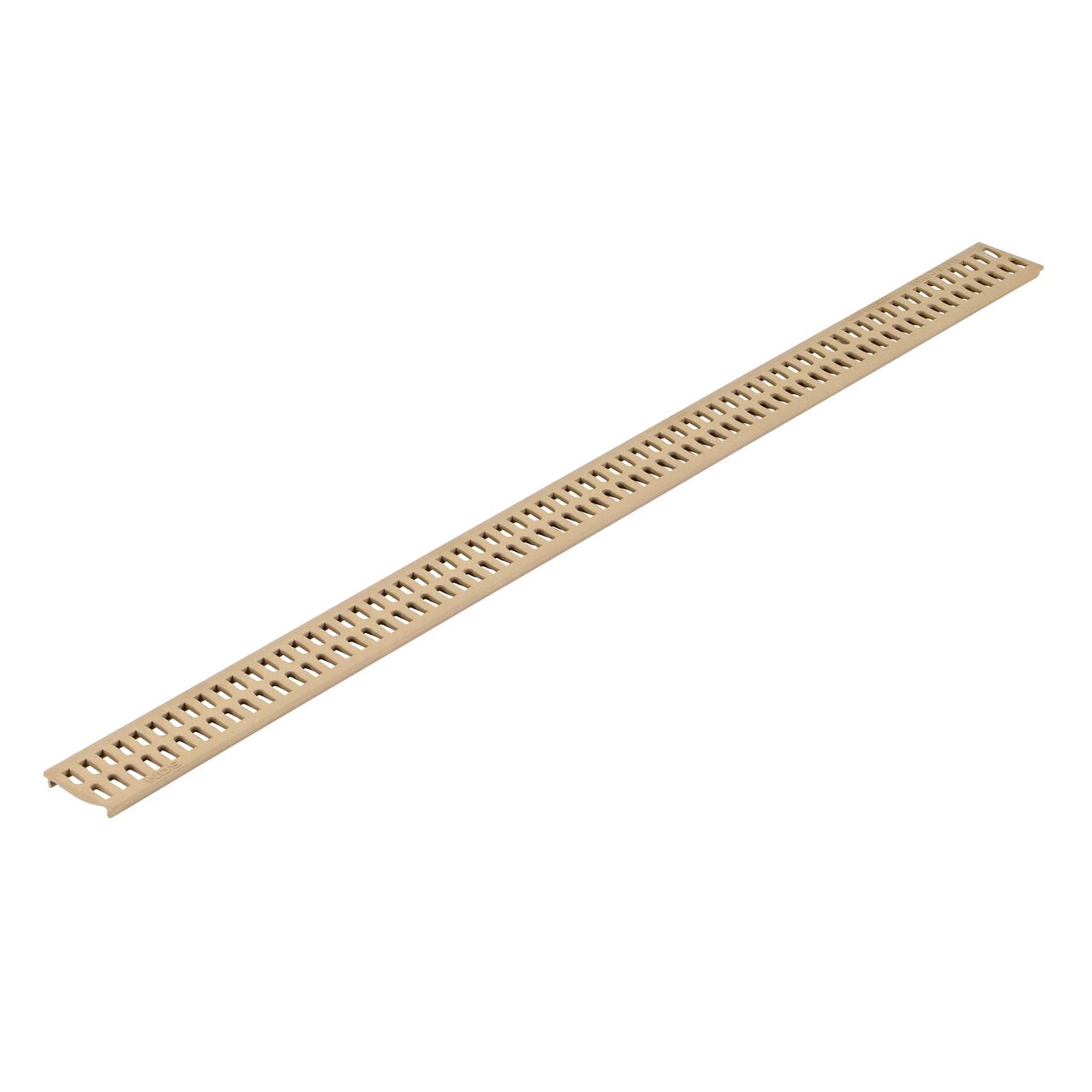 Hero shot of the Slim Channel™ Drain Grate, 2-1/4 in. wide X 3 ft. long, Sand Plastic (NDS 9242)