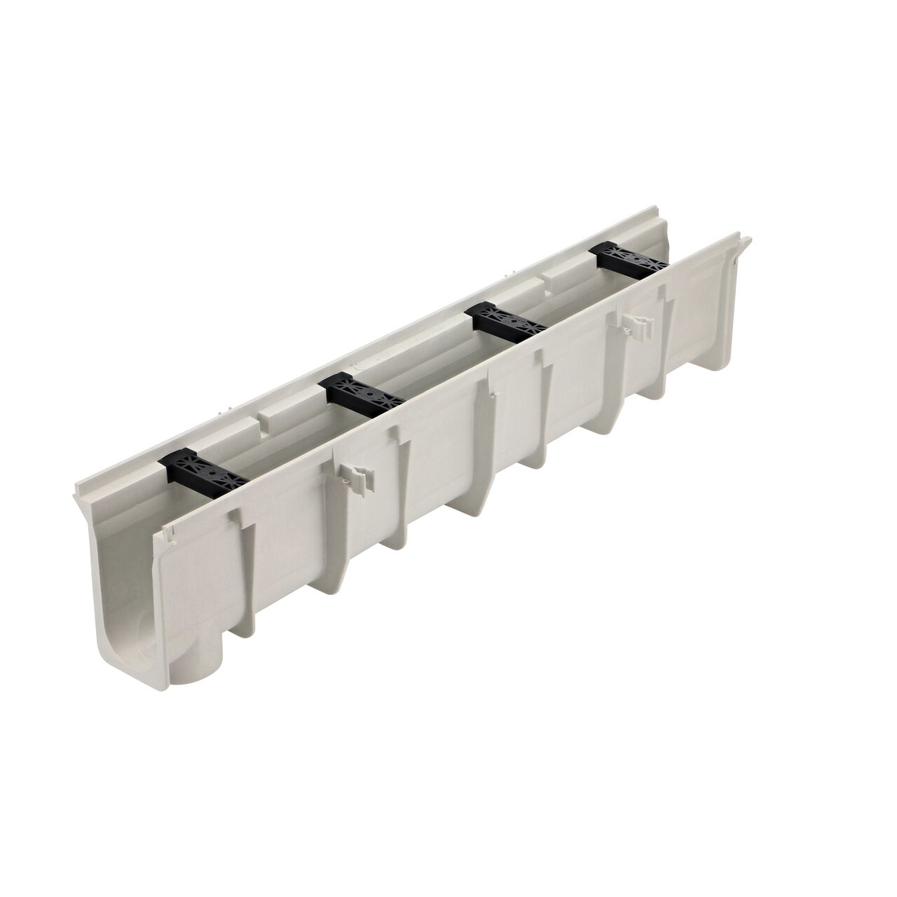 NDS Dura Slope Channel 8.37 in. to 8.70 in. Deep (NDS DS-104), with tongue joints facing camera