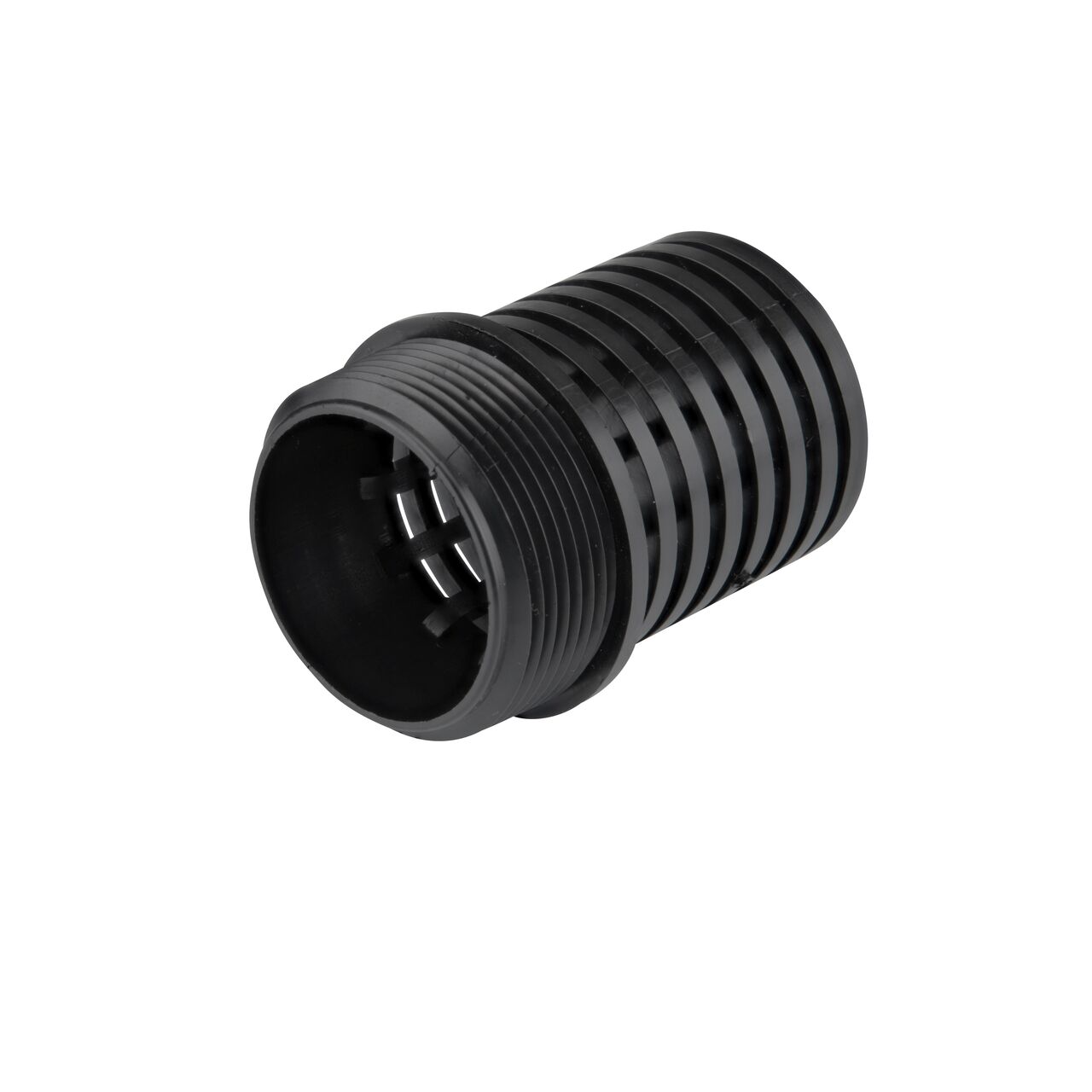 The 1-1/2 in. IPS 100 Mesh Foot Valve Screen (NDS 1800-15) connects to the FPT end of a 1-1/2 in. foot valve