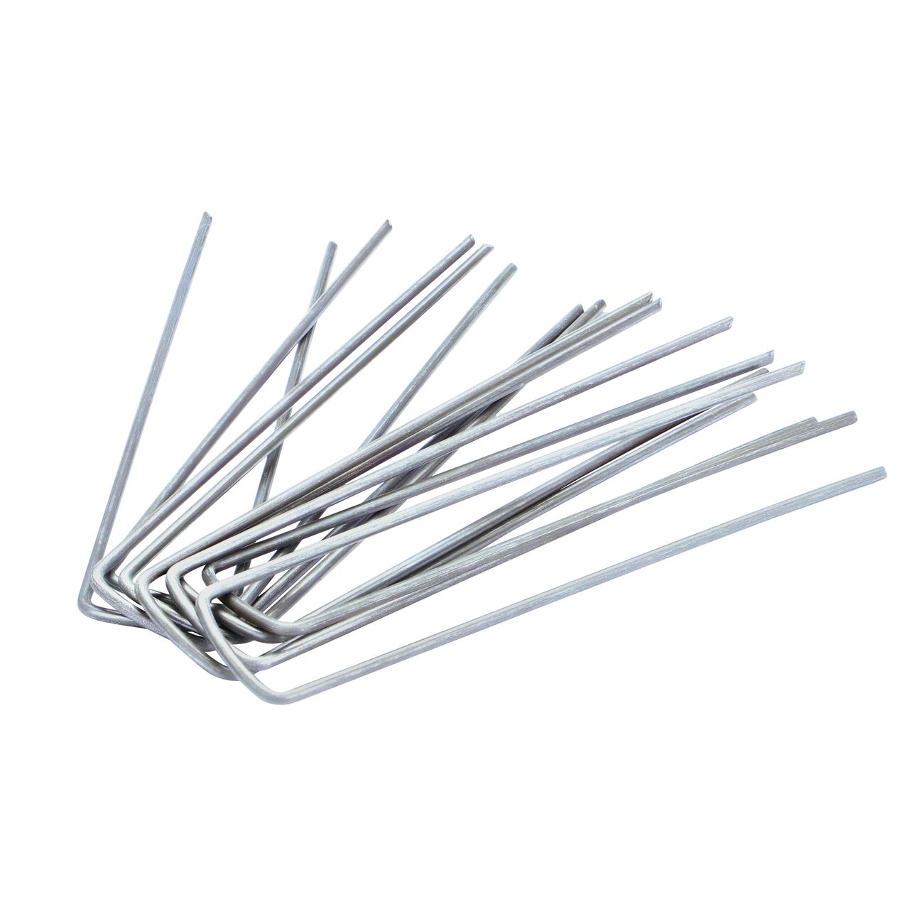 Multiple NDS 6 in. Flat Top Sod Staple in Galvanized Steel (NDS FW6)