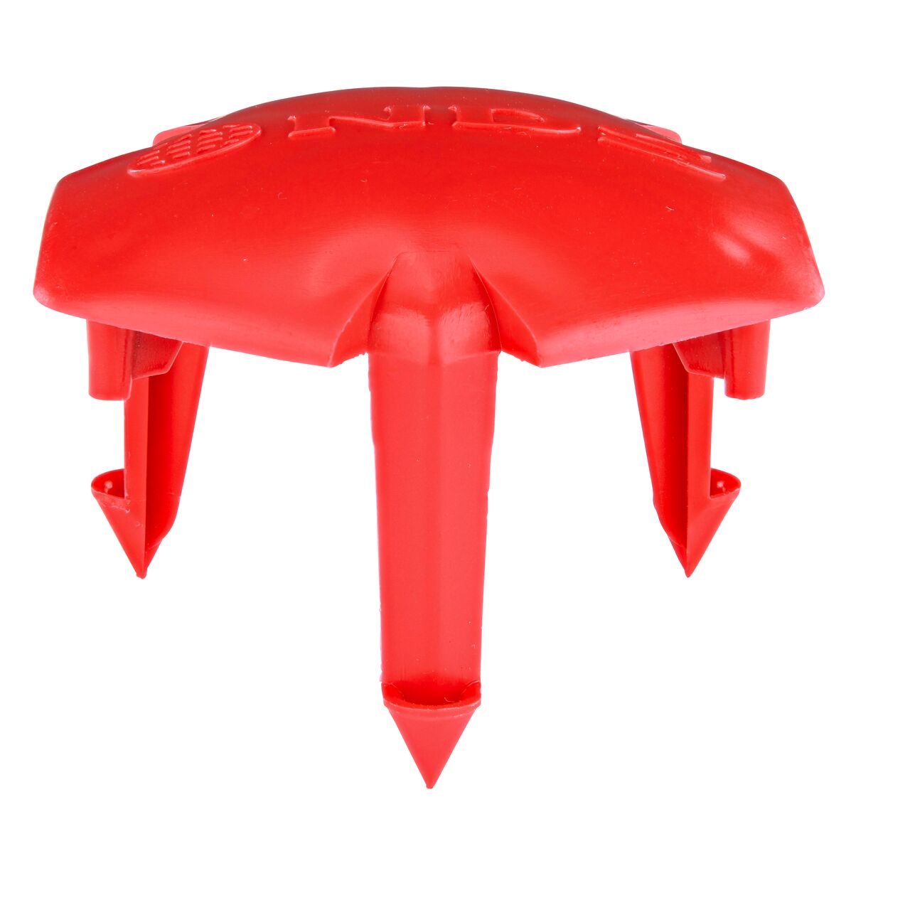 Raised dome design on the Red NDS EZ Marker™ Parking Delineator (NDS EZMARKER-R) prevents debris from sticking to the surface