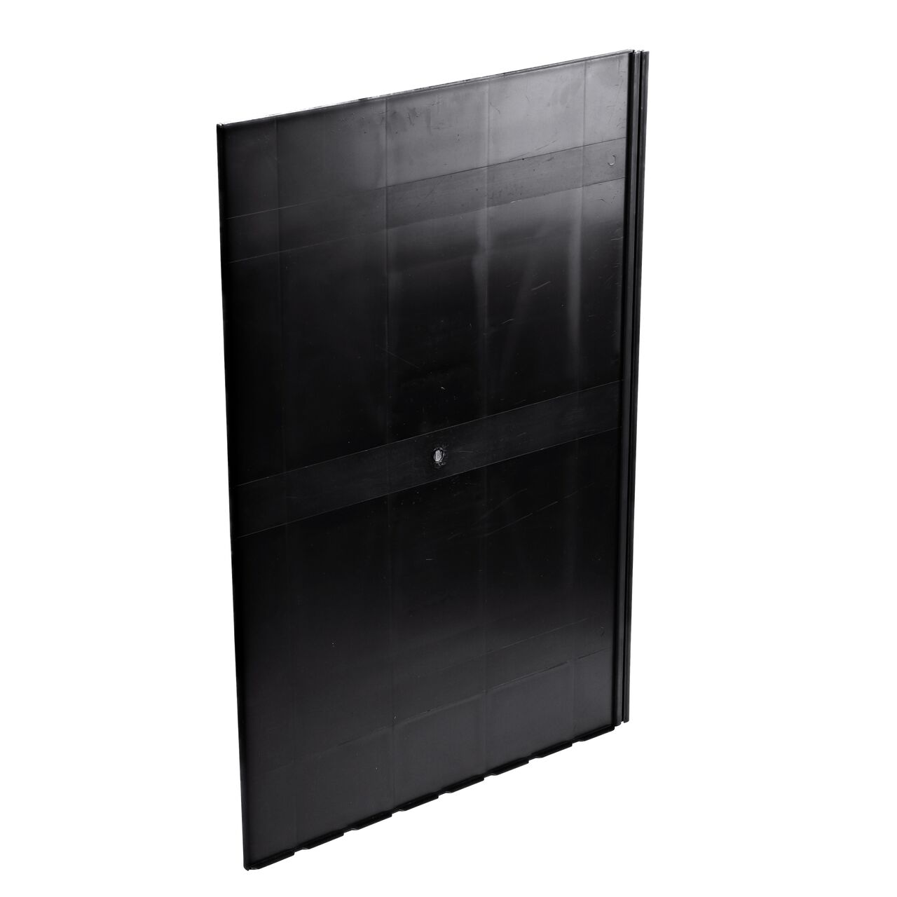 Backside view of the 12 in. deep NDS Root Barrier Panel (NDS EP-1250) shows the Anchor Lock external flanges at the base of the product