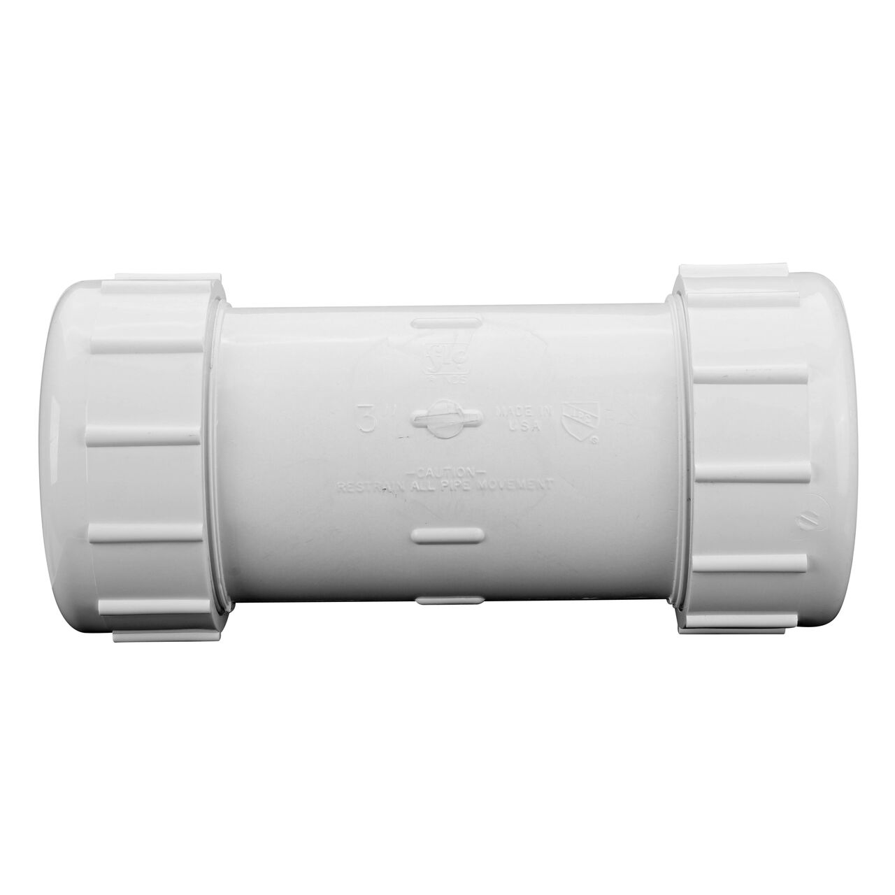 The NDS Compression Coupling is an easy-fit coupling that has two compression ends that slide onto 3 in. IPS pipe ends that provide a corrosion-free connection (NDS CPC-3000)