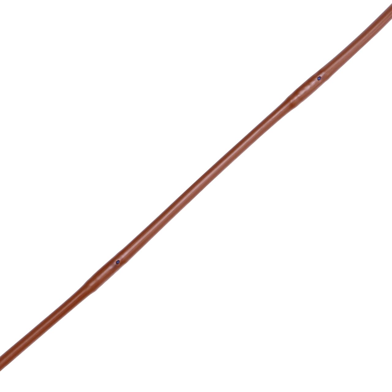 Closeup laid flat of the NDS 100 ft. 1/4 in. Dura Flo™ JR Dripline with 6 in. spaced 0.5 GPH Non-Pressure Compensating Emitters (NDS SFJR-BR-06-01)