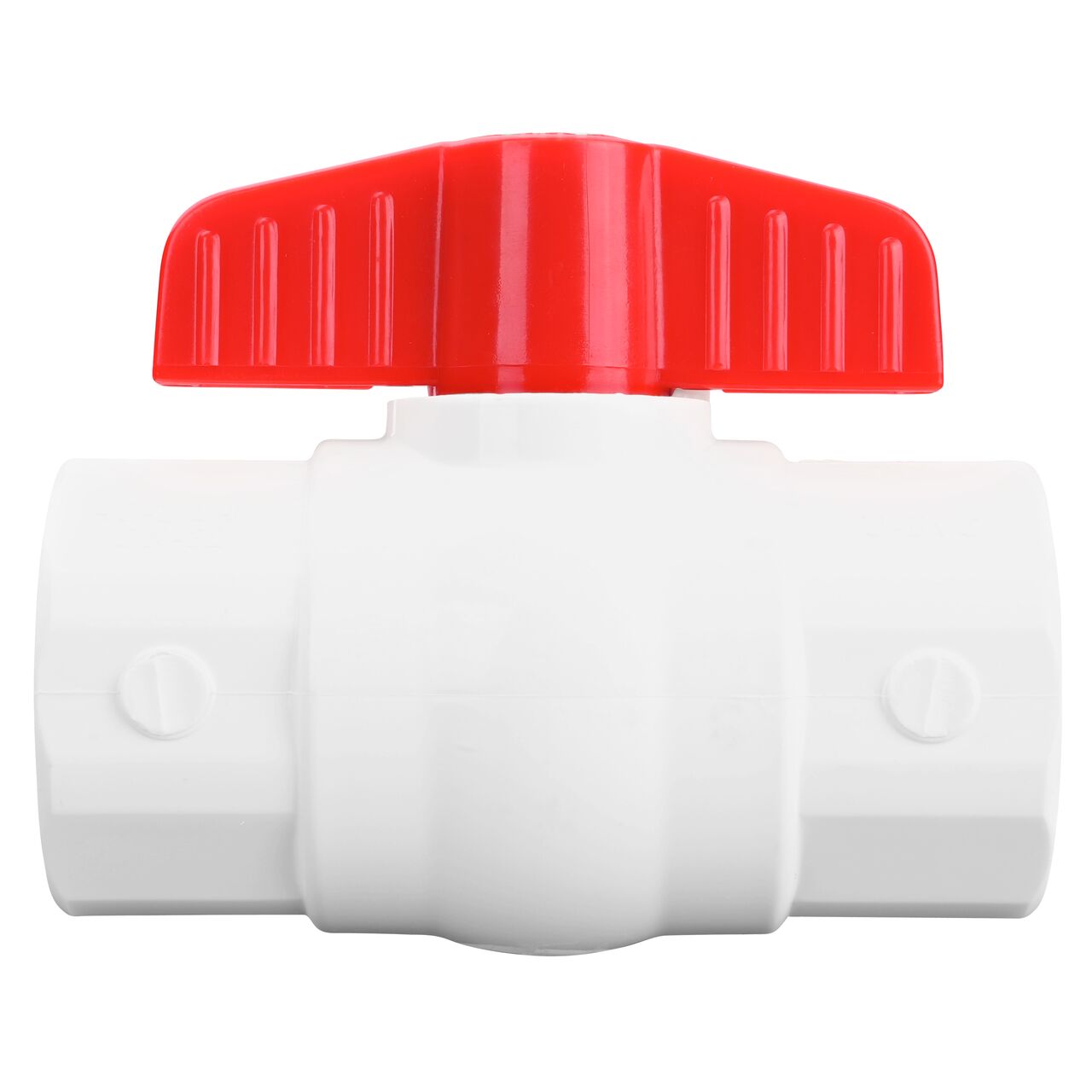 NDS PVC IPS Ball Valve is leak-resistant valve connects two 1-1/4 in. Sch. 40 pipe ends in an irrigation or other pressurized system and helps prevent costly property damage, pipe corrosion, and system issues (NDS E1420-12)