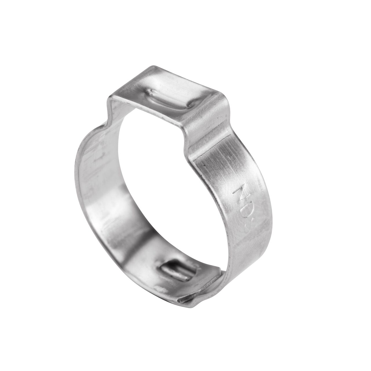 The NDS 198R Stainless Steel Pinch Clamp (NDS NC-155000-011) has a mechanical interlock to keep it securely closed in irrigation or water supply systems