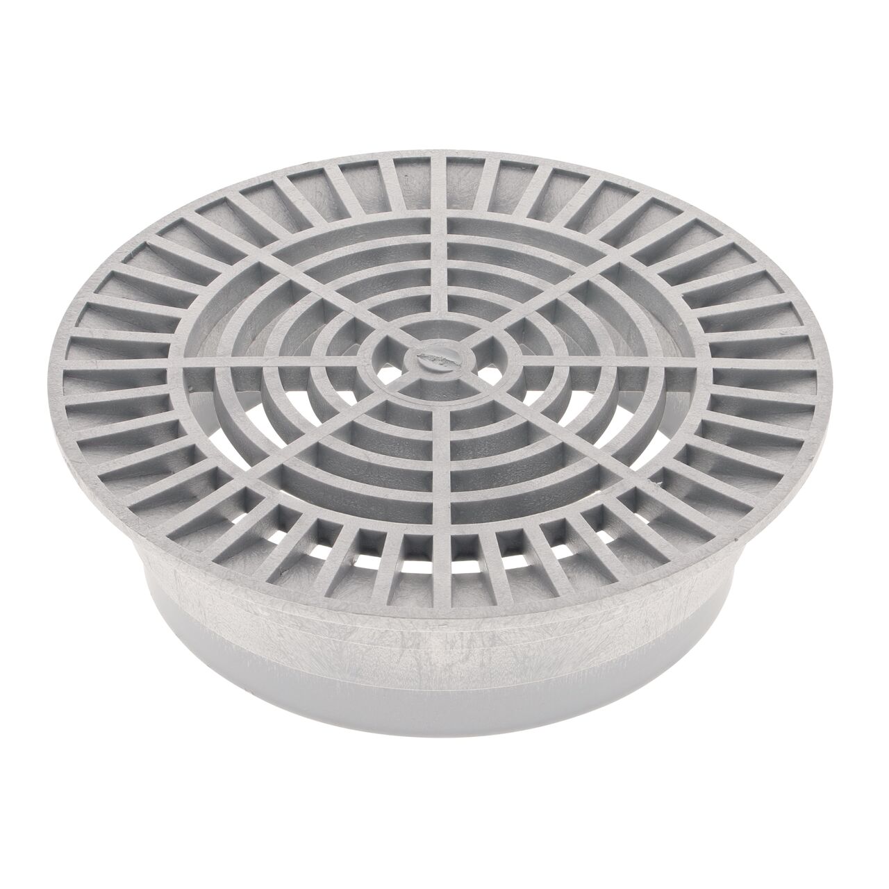 NDS 10 in. Round Grate made of gray plastic (NDS 1060)