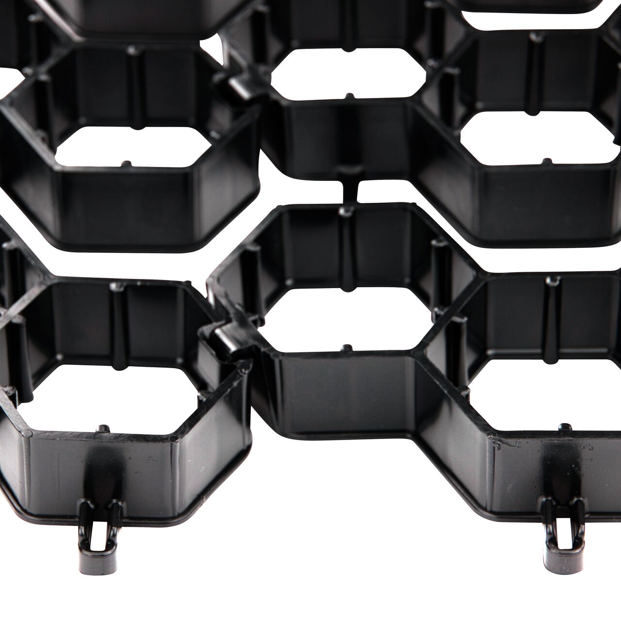 Step 3:  Snap pavers together with lateral locking tab system