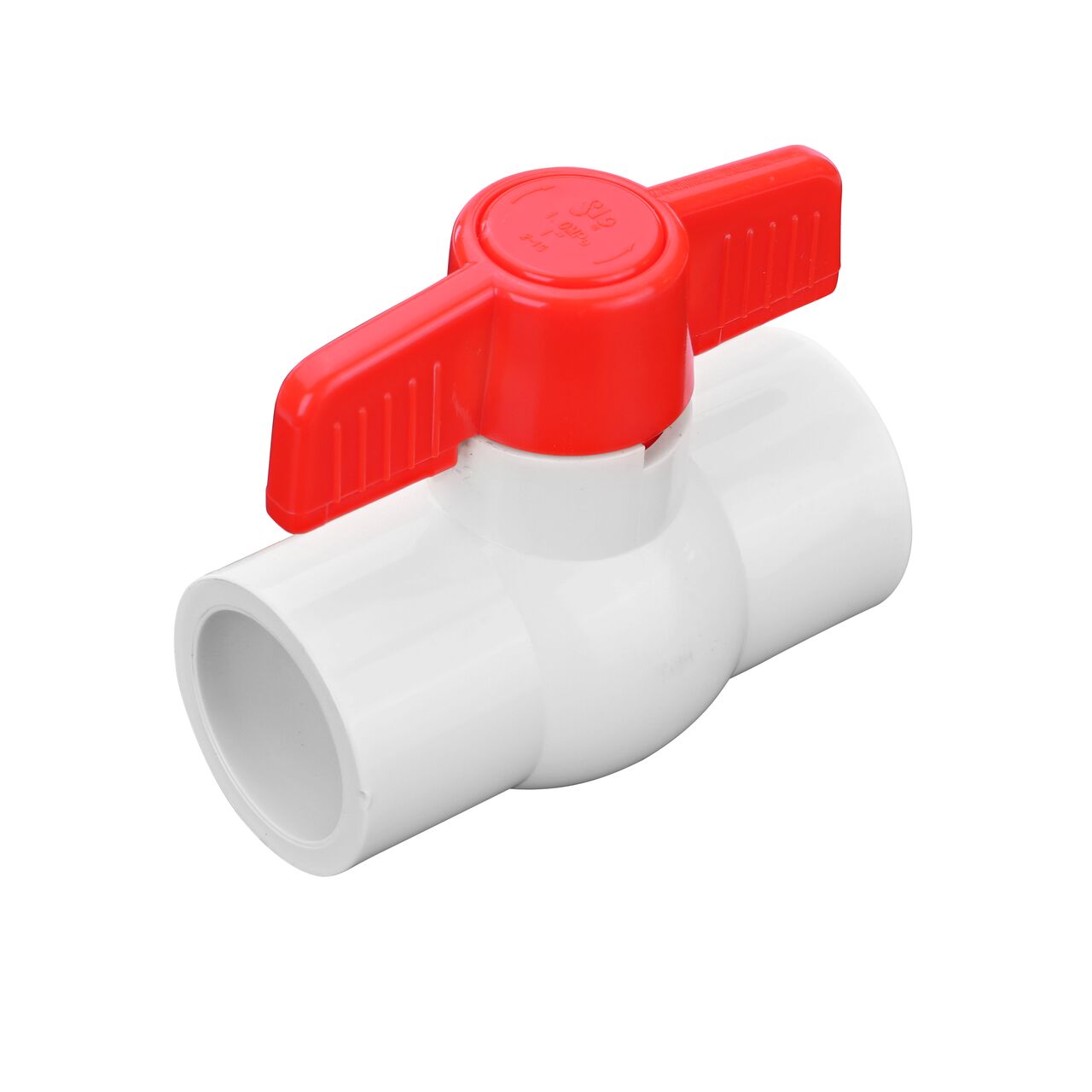 Create a shut-off point in your pipeline with the NDS 1 in. PVC CTS Ball Valve with slip connections (NDS E1310-10)