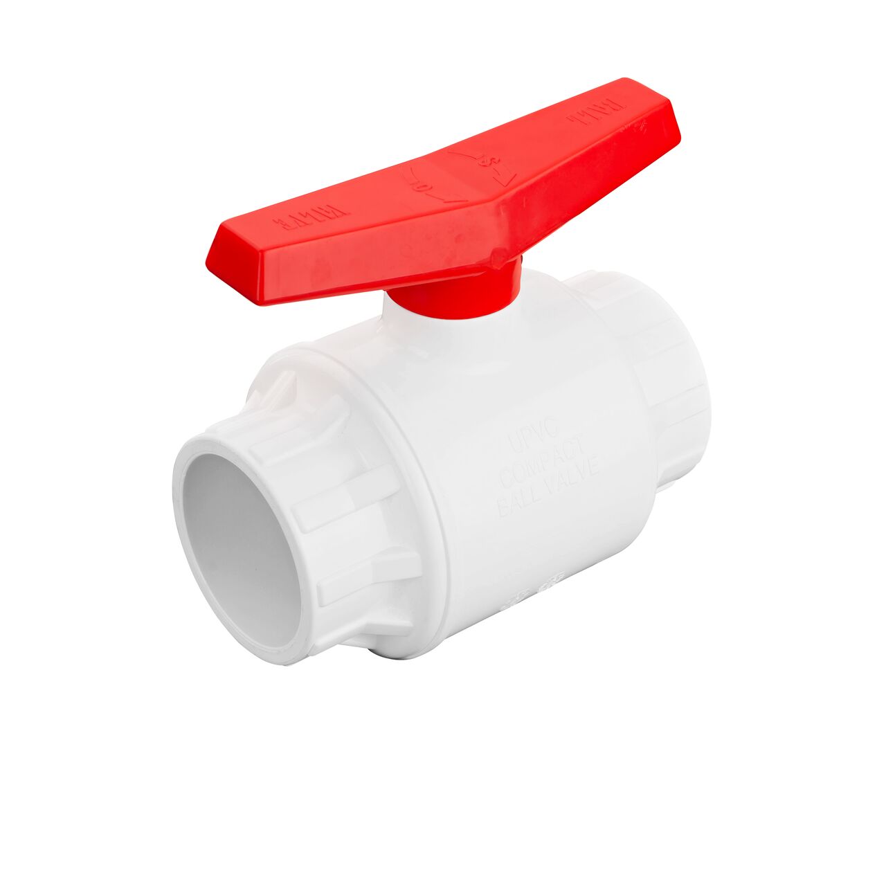 Include a shut off point in your pipeline with the NDS 3 in. PVC IPS Ball Valve with slip connections (NDS E1410-30)