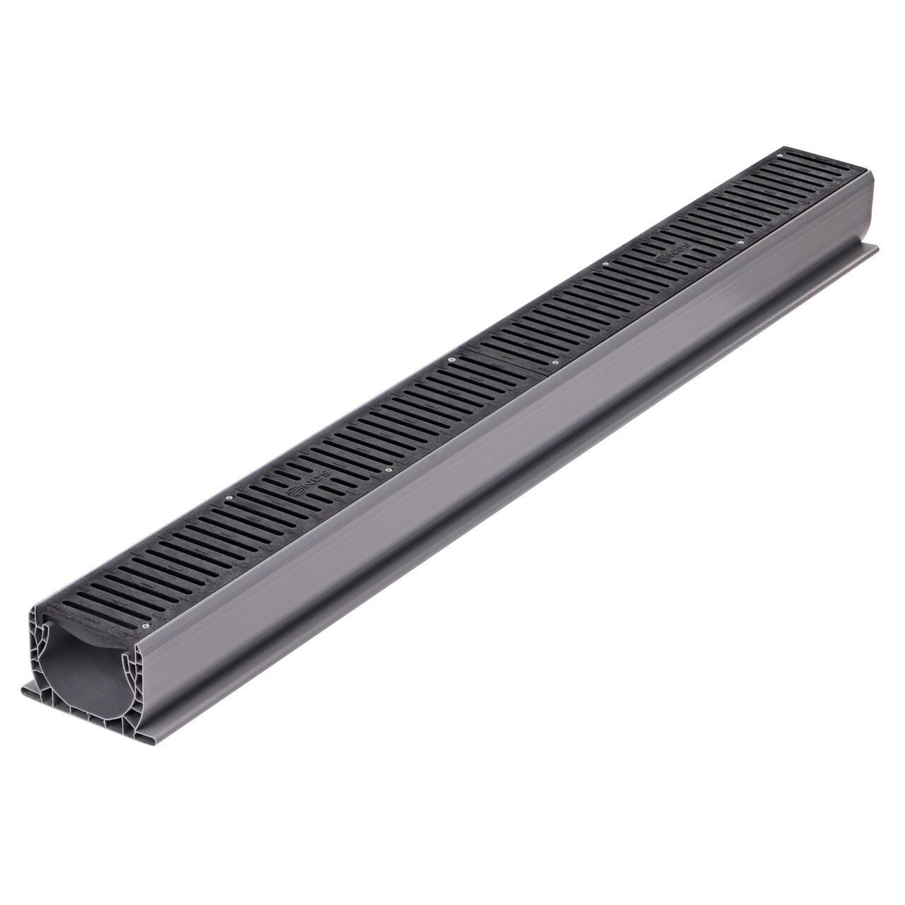 The NDS Spee-D® Channel Drain Grate in Black Plastic (NDS 243) fits the NDS Spee-D® Channel Drain