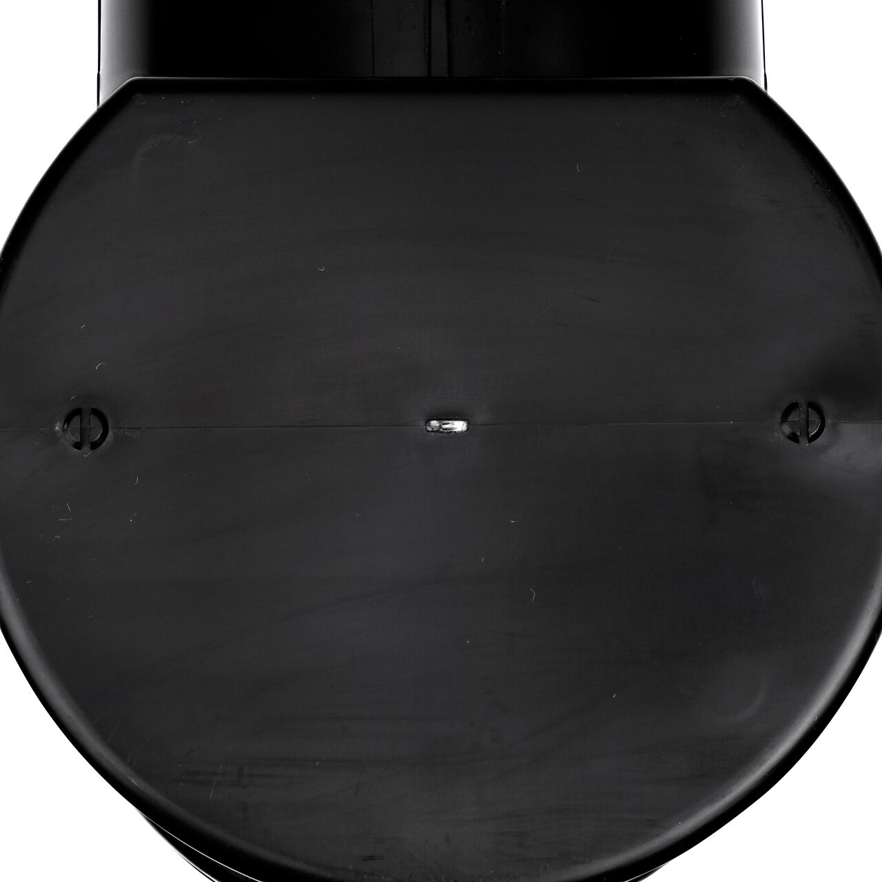 Closeup view of the bottom of the 6 in. Round Spee-D® Catch Basin Drain (NDS 101) with knockout weep holes