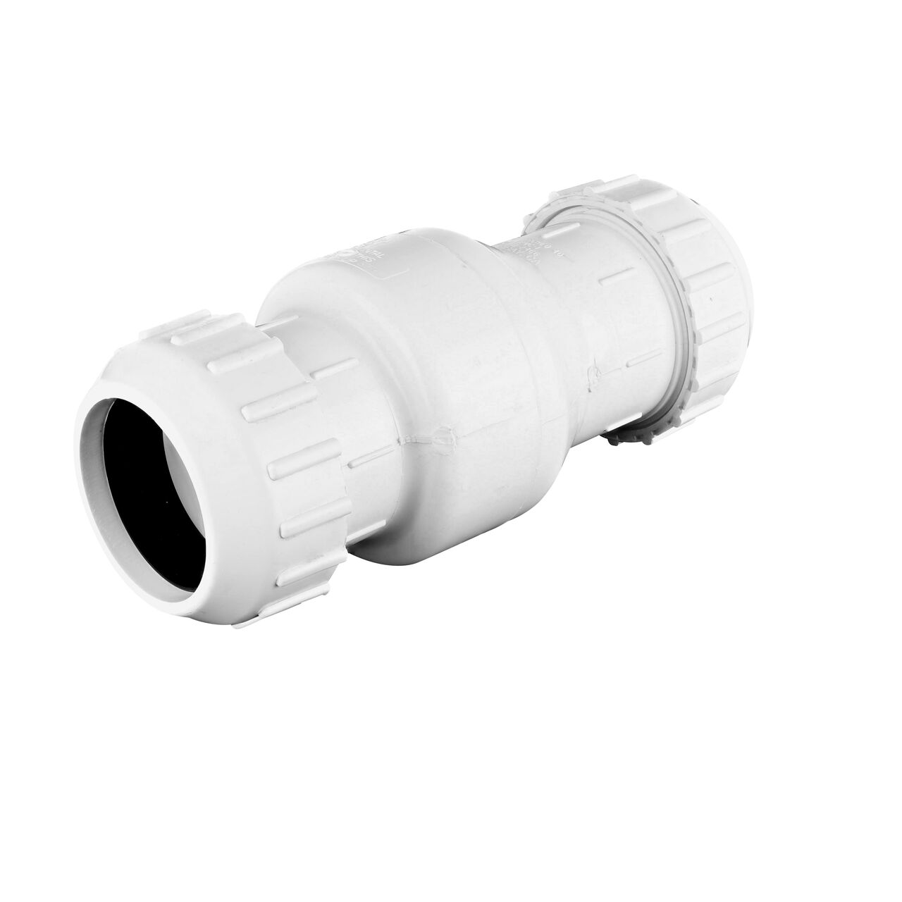 Alternate direction of the NDS White 3 in. PVC Compression Swing Check Valve (NDS 1500-30)
