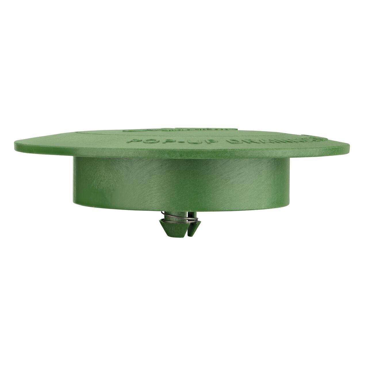 Layflat design for the Pop-Up Drainage Emitter for 3 in. & 4 in. Drain Fittings, Green Plastic (NDS 420)