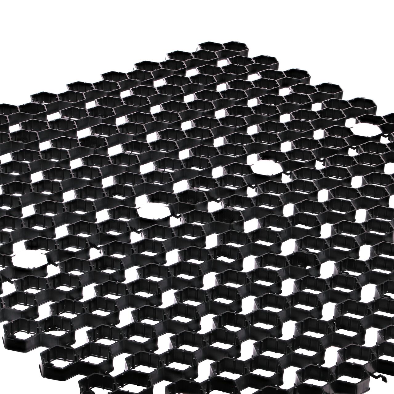 Use multiple White NDS EZ Marker™ Parking Delineators (NDS EZMARKER) in the NDS EZ Roll® Grass Pavers to guide motorists