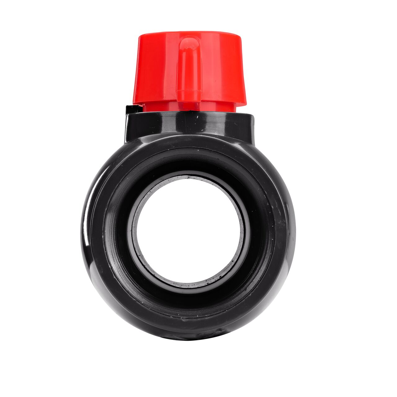 NDS 2 in. PVC IPS Ball Valve direct water flow one-way through pipes when the ball valve opens that is perfect for pool and spa, irrigation, and plumbing installations (NDS E1620-20)