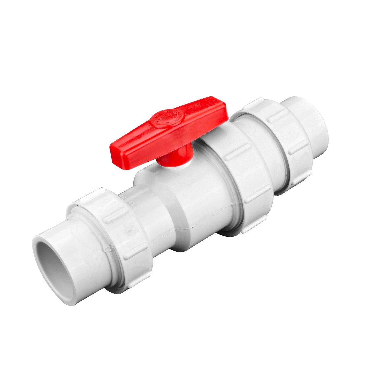The NDS White 1-1/2 in, IPS U X U Checkmate PVC Swing Check and Ball Valve Combination (NDS 2200-15TU) prevents the backflow of water