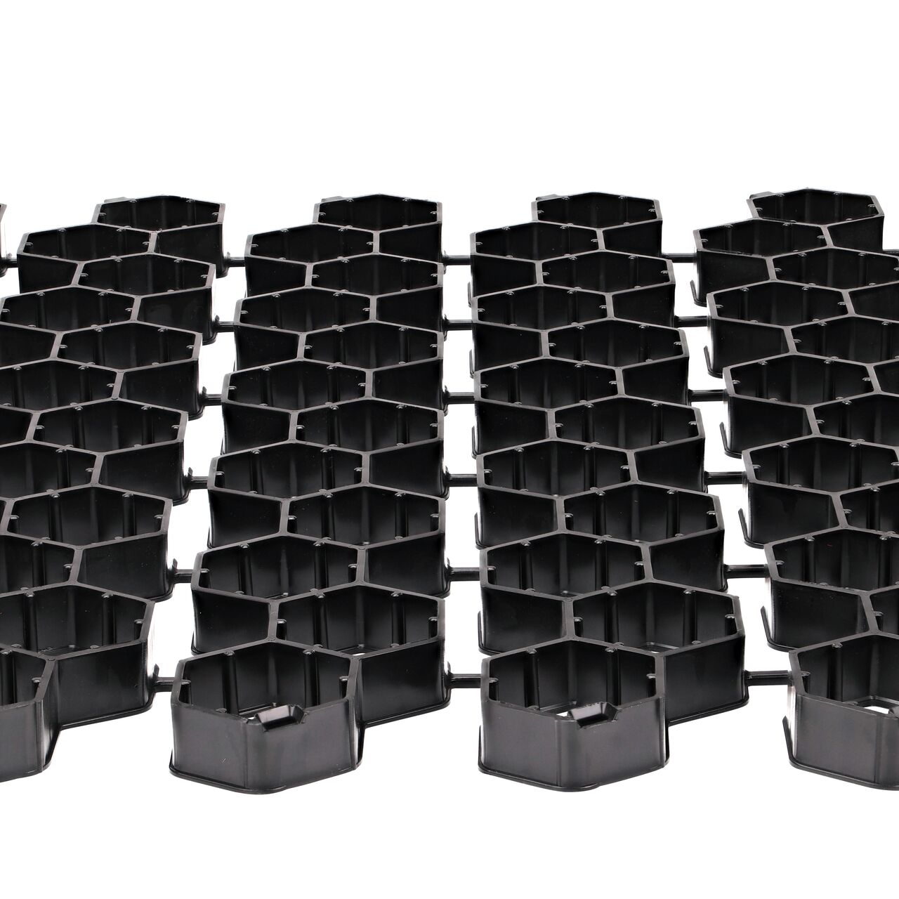 Lay two NDS EZ Roll® Grass Paver rolls side by side to use the locking tabs which snap in the open grooves for a quicker, easier installation; no tools required