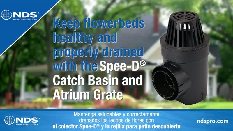 Video, Prevent Flower Bed Flooding with the Spee-D® Catch Basin and Atrium Grate
